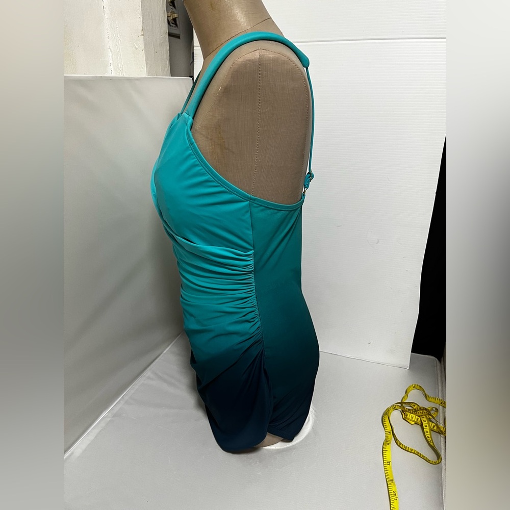 Lands' End Teal One Piece Swimsuit - Picture 4 of 7